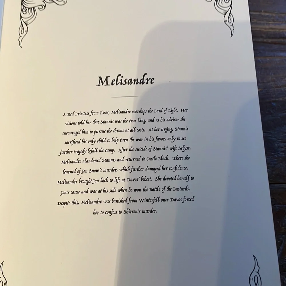 Game of Thrones Melisandre Journal🖤